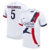 Maglia ufficiale Paris Saint Germain Marquinhos 5 Trasferta 2024-25 per Uomo